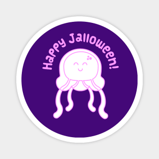 Happy Jalloween Jellyfish! Pink! Magnet